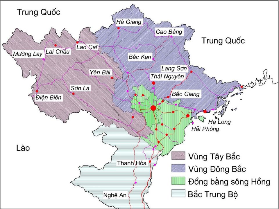 Bản đồ Miền Bắc -2