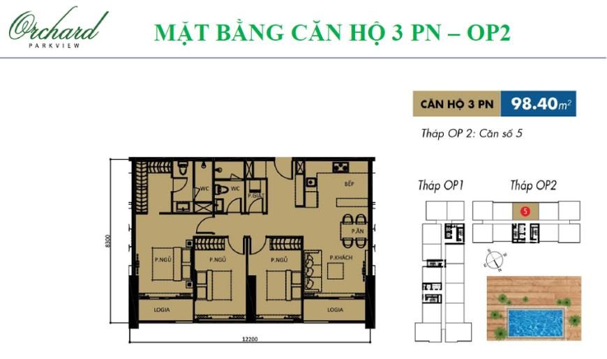 CĂN HỘ 03PN 