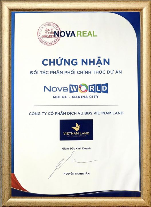 RICH STAR LAND - Đối tác phân phối chính thức đại đô thị Novaword Mũi Né Marina Citty