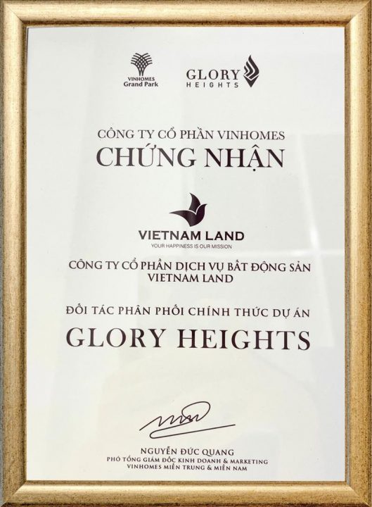 RICH STAR LAND - đối tác phân phối chúng thức dự án Glory Heights