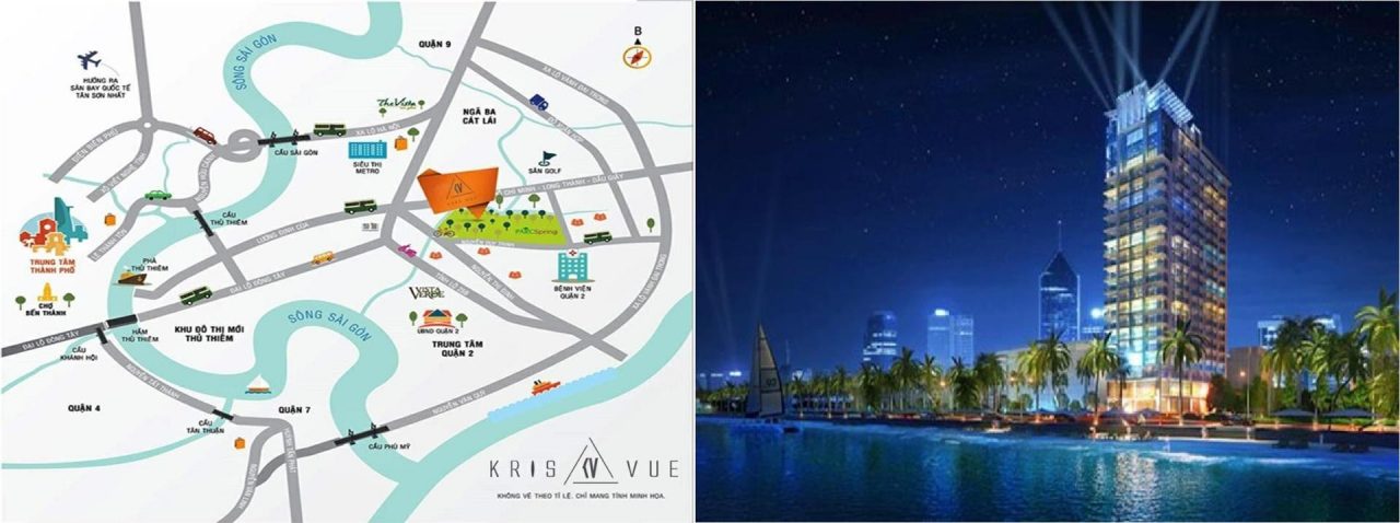 Bản đồ vị trí Kris Vue Quận 2