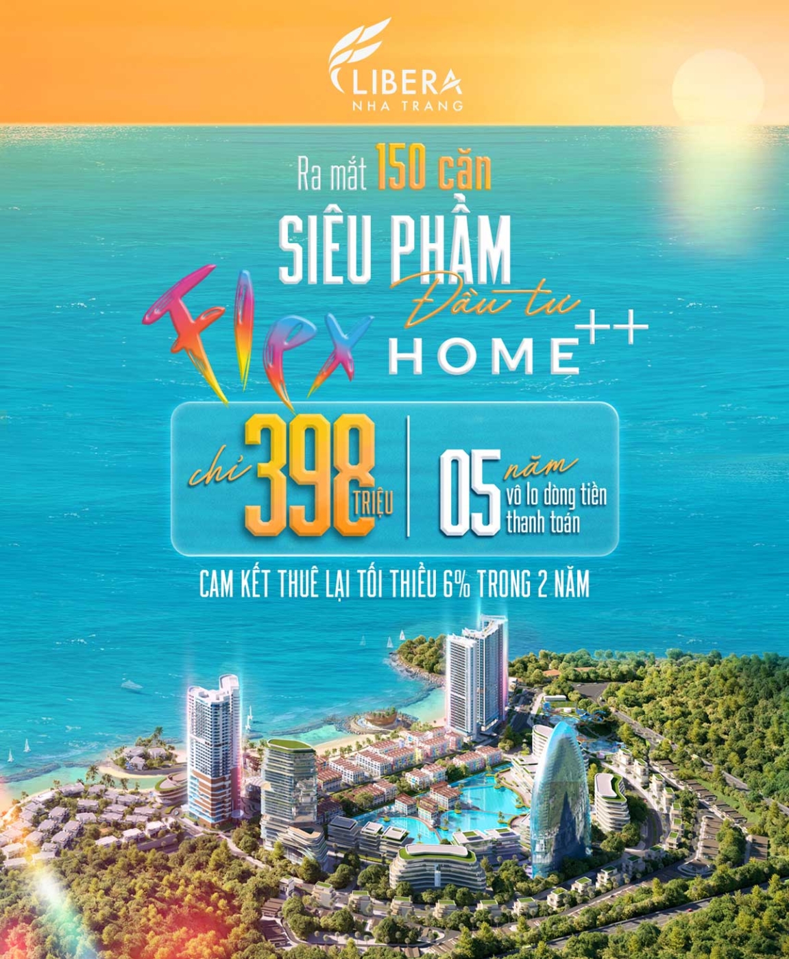 Ra mắt 150 căn siêu phẩm Flex Home chỉ 398 triệu, cam kết thuê lại 6% trong 2 năm