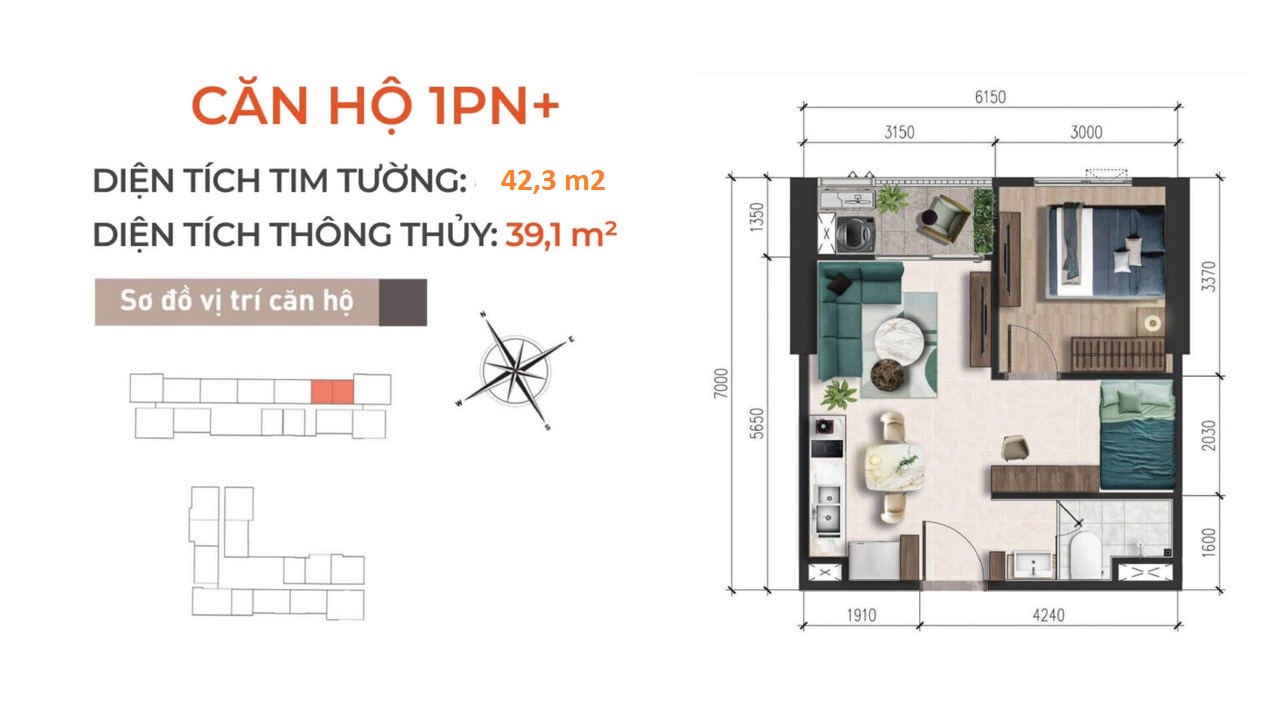 CĂN HỘ 01PN+