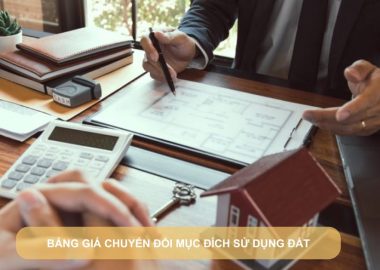 bảng giá chuyển đổi mục đích sử dụng đất