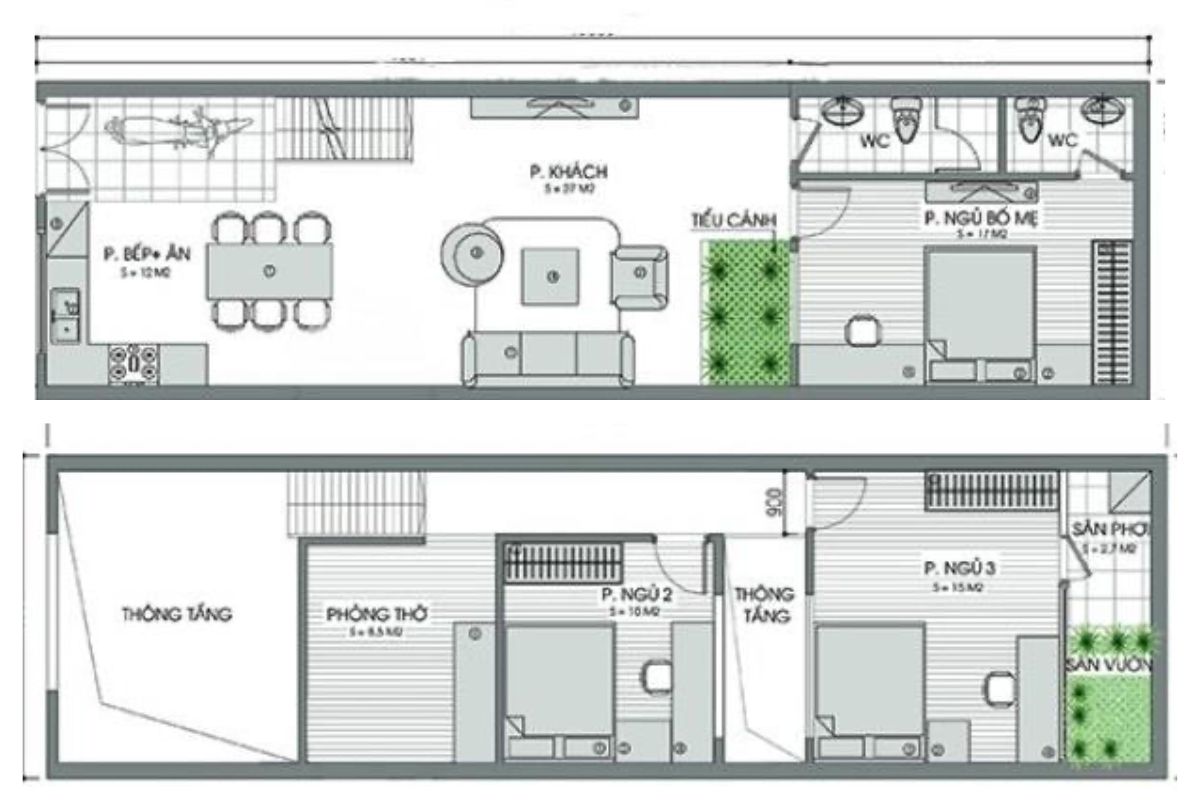 lửng 5x14m nhà cấp 4 gác lửng 12