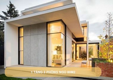 1 tầng 2 phòng ngủ 80m2