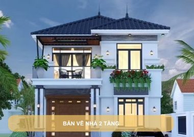 bản vẽ nhà 2 tầng