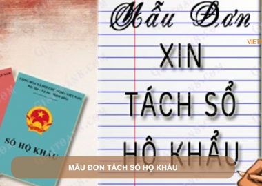 mẫu đơn tách sổ hộ khẩu