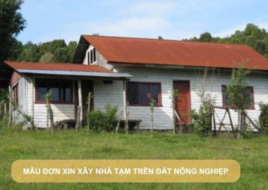 mẫu đơn xin xây nhà tạm trên đất nông nghiệp