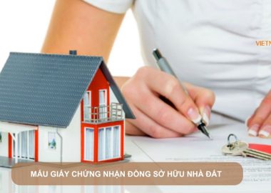 mấu giấy chứng nhận đồng sở hữu nhà đất