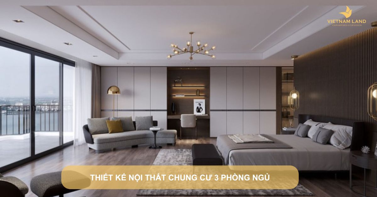 thiết kế nội thất chung cư 3 phòng ngủ