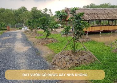 đất vườn có được xây nhà không