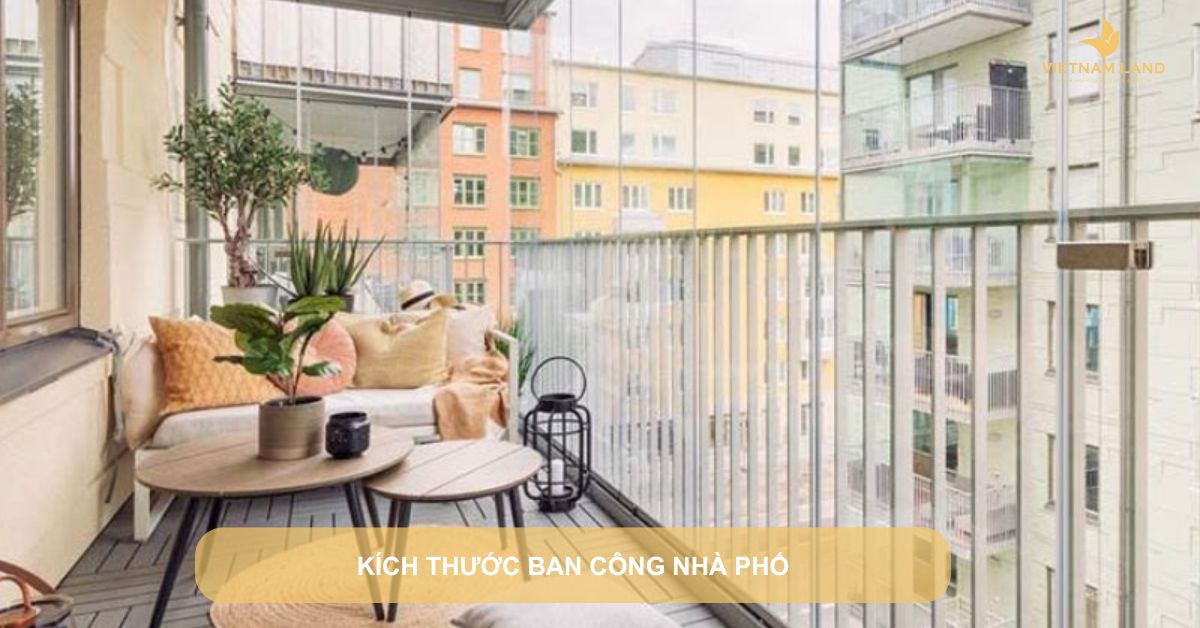 kích thước ban công nhà phố