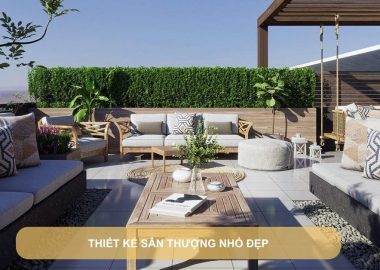 thiết kế sân thượng nhỏ đẹp